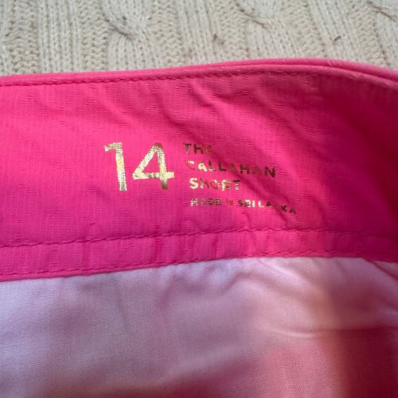NEW Lilly Pulitzer Callahan Shorts sz 14 Bright Pink Shorts - Picture 7 of 8